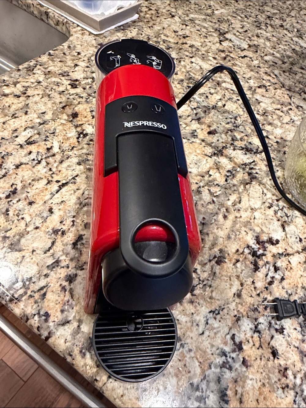 Nespresso Red and Black Capsule Espresso Machine